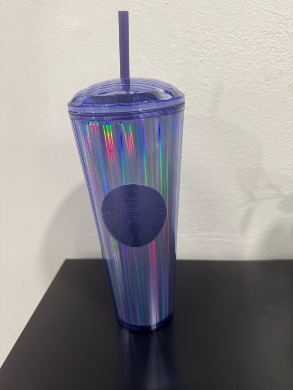 Starbucks Iridescent Purple Cold Cup Tumbler with Straw